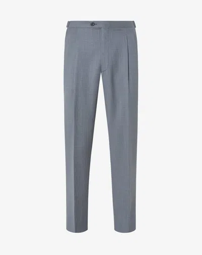 Corneliani Grey 2-pleat Pure 120's Wool Trousers In Gray
