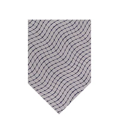 Corneliani Grey Geometric Tie In Gray