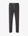 Corneliani Grey Interlock Wool Jersey Joggers In Gray