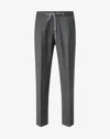 Corneliani Grey Micropatterned Stretch Wool Flannel Joggers In Gray