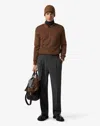Corneliani Grey Wool And Cotton Trousers In Gray