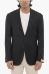 Corneliani Half-lined Gate Blazer With Check Pattern