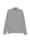 Corneliani Half-zip Sweater In Gray