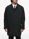 Corneliani Half-lined Raincoat In Black