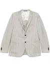 Corneliani Herringbone-pattern Blazer In Grey
