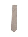 Corneliani Herringbone Tie In Brown