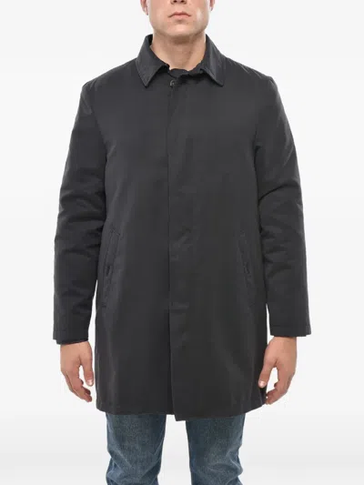 Corneliani Hidden-closure Coat In Multi