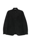 Corneliani High-neck Patch-pocket Jacket In Black