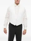 Corneliani Single-breasted Embroidered Waistcoat In White