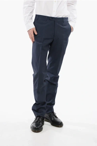Corneliani Houndstooth Leader Pants In Blue