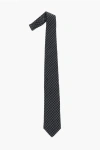 Corneliani Houndstooth Virgin Wool And Silk Tie
