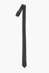 Corneliani Houndstooth Wool Blend Slim Tie