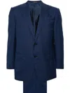Corneliani Houndstooth Wool Suit In Blue