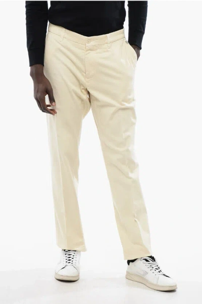 CORNELIANI ID CHINO PANTS WITH WELT POCKETS