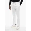 Corneliani Id Solid Color Cotton And Linen Chino Pants
