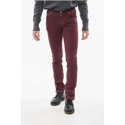 Corneliani Id Cotton Slim Fit 5 Pockets Pants