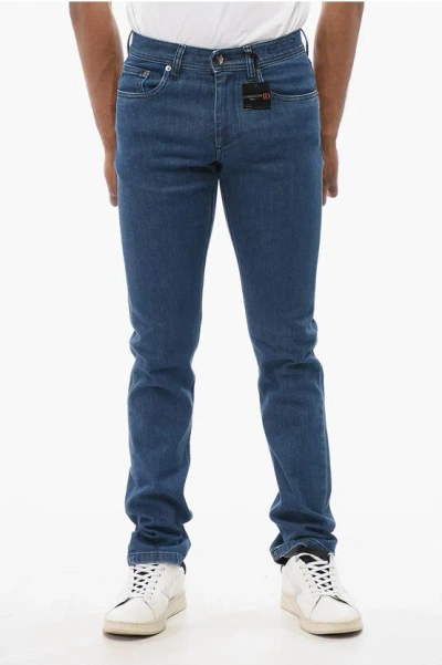 Corneliani Id Dark Washed Denims With Belt Loops 16cm Grösse 44