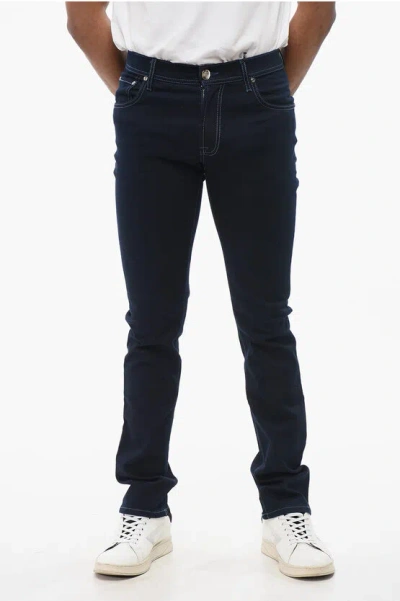 Corneliani Id Dark Washed Slim Fit Denims 14cm Grösse 30