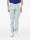 Corneliani Id Embroidered Jeans In Blue