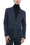 Corneliani Id Flax Notch Lapel Unlined 2-button Blazer In Blue