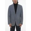 Corneliani Id Half-lined Cotton Blazer With Patch Pockets
