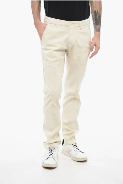 Corneliani Id Hopsack Chino Pants In White