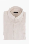 Corneliani Id Jacquard Silk Blend Button-down Shirt