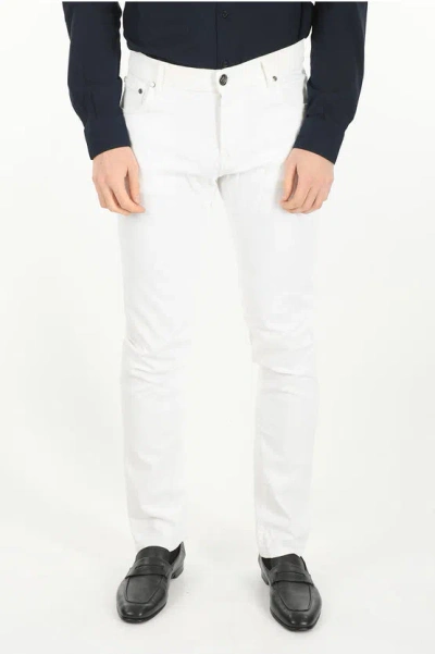Corneliani Id Luxury Denim Stretchy Mid Rise Jeans 15cm