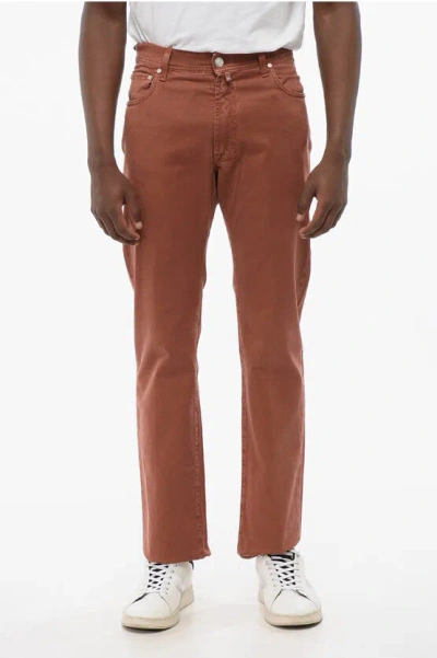 Corneliani Id Luxury Straight Fit Denims With Embroidered Logo Grösse 32