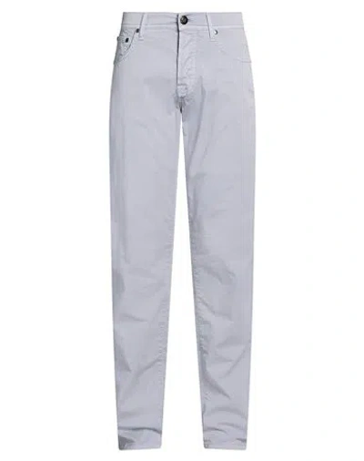 Corneliani Id Man Jeans Grey Size 30 Cotton, Elastane In Multi