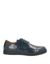Corneliani Id Man Lace-up Shoes Navy Size 7 Leather In Blue