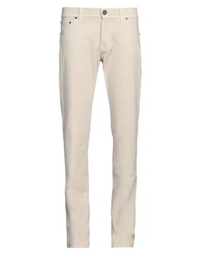 Corneliani Id Man Pants Beige Size 36 Cotton, Elastane