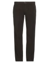 Corneliani Id Man Pants Dark Brown Size 40 Cotton, Elastane