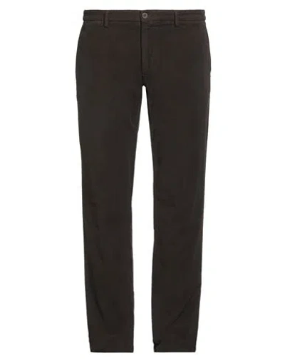 Corneliani Id Man Pants Dark Brown Size 40 Cotton, Elastane