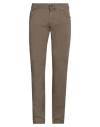 Corneliani Id Man Pants Light Brown Size 35 Cotton, Elastane In Sand
