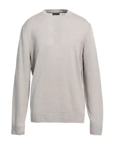 Corneliani Id Man Sweater Light Grey Size 48 Linen, Wool