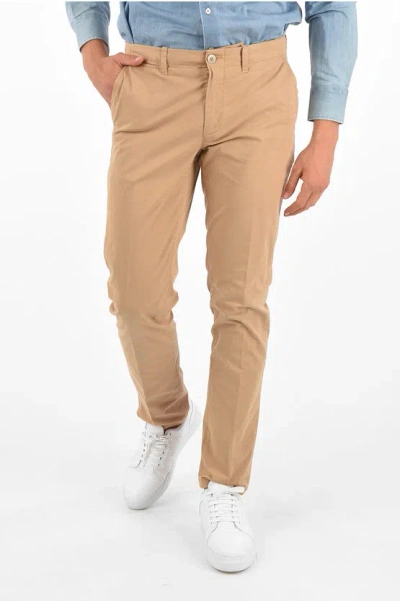 Corneliani Id Mid Rise Chinos In Brown