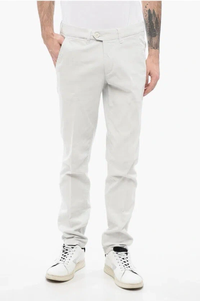Corneliani Id Mid Rise Corinto Chinos In Gray