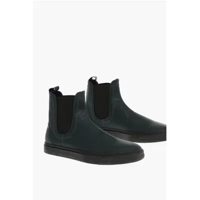 Corneliani Id Nabuk Chelsea Booties In Black