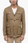 Corneliani Id Pure Linen Identity Utility Blazer