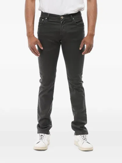Corneliani Id Slim-fit Jeans In Gray