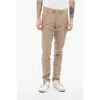Corneliani Id Linen And Cotton Chinos Pants With Martingales