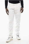 Corneliani Id Solid Color Cotton And Linen Chino Pants