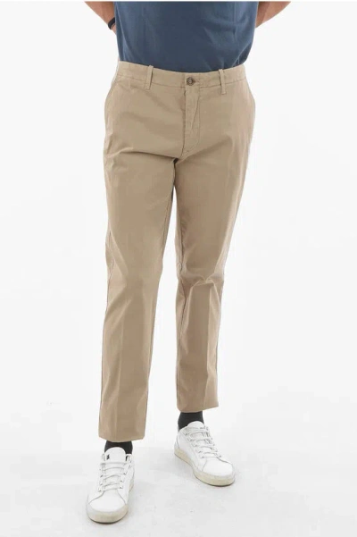 Corneliani Id Solid Color Stretch Cotton Chino Pants