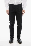 Corneliani Id Stretch Cotton Chinos Pants With Belt Loops