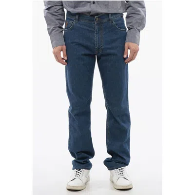 Corneliani Id Stretch Cotton Regular Fit Denims 20 Men's Cm In Blue