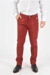 Corneliani Id Luxury Denim Stretched Cotton Lazise Pants With 5 Pockets