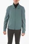 Corneliani Id Water Resistant Outerwear Jacket With Zip Closure In Blue