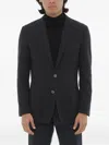 Corneliani Identity Single-breasted Blazer In Blue