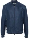 Corneliani Interlock-twill Jacket In Blue